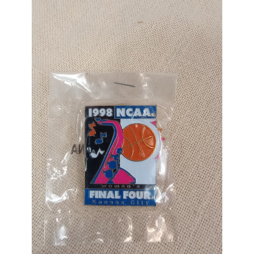 1998 NCAA Women's FINAL FOUR Kansas City Lapel Pin‎ College Basketball Vintage
